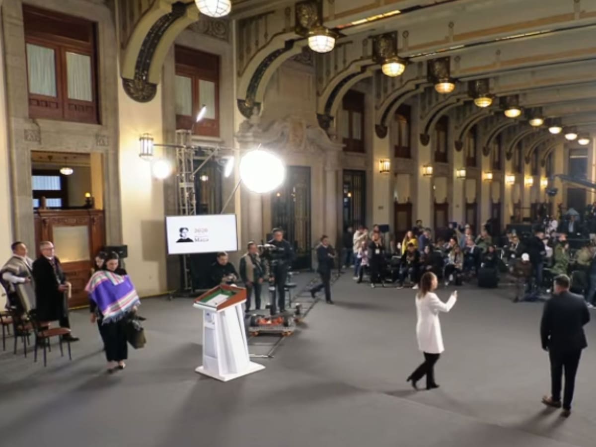 Sismo interrumpe la "Mañanera del Pueblo" | Captura de pantalla