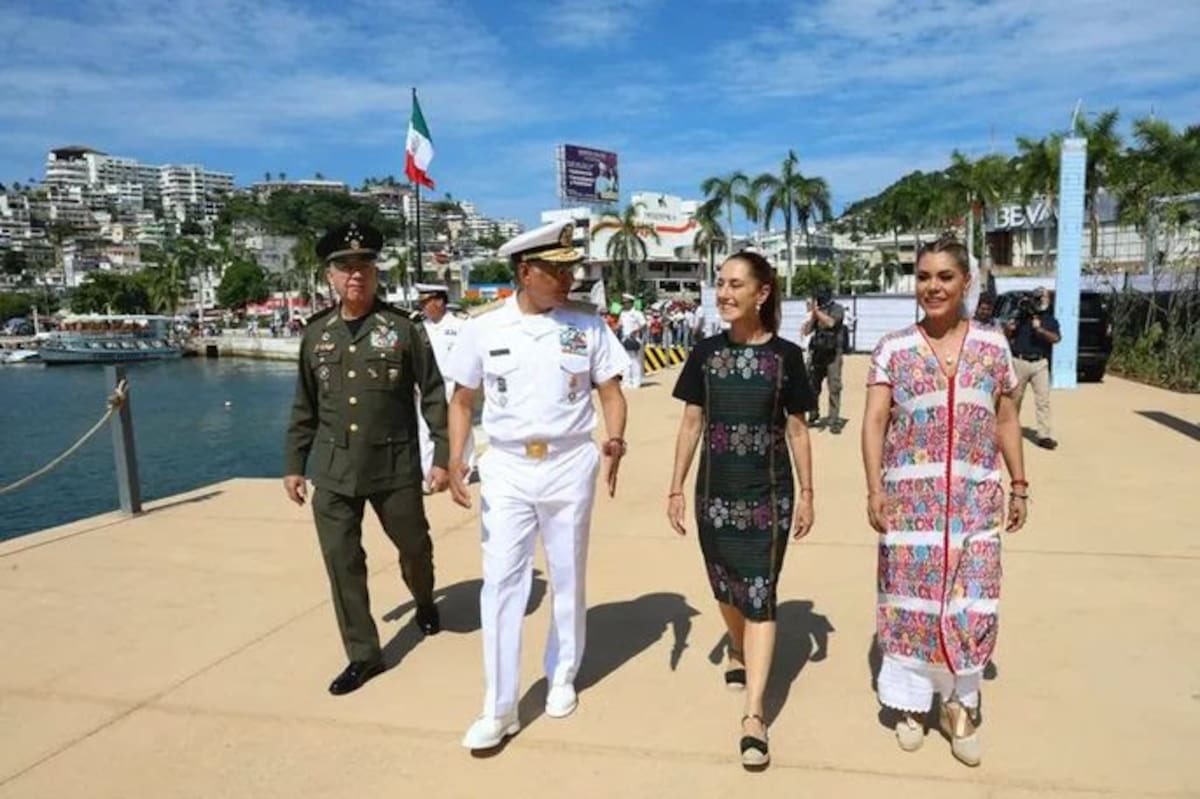 Imágenes del puerto de Acapulco durante la inauguración del Marinabus. | Foto Presidencia