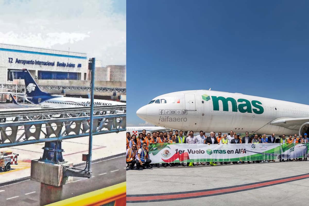 AICM pierde 3 millones de pasajeros, mientras que el AIFA aumenta 3.7 millones en 2024