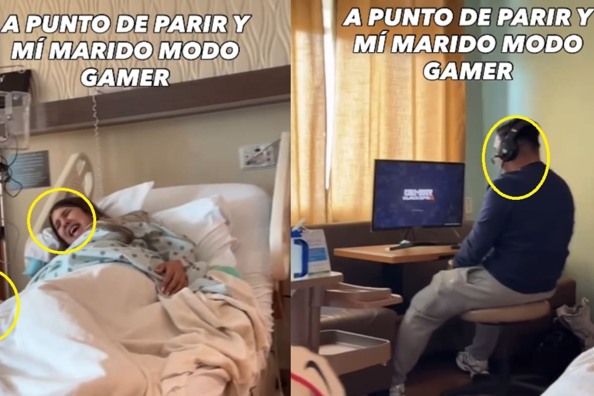 Hombre causa controversia por jugar videojuegos mientras su pareja estaba en labor de parto; ella también estaba en el celular