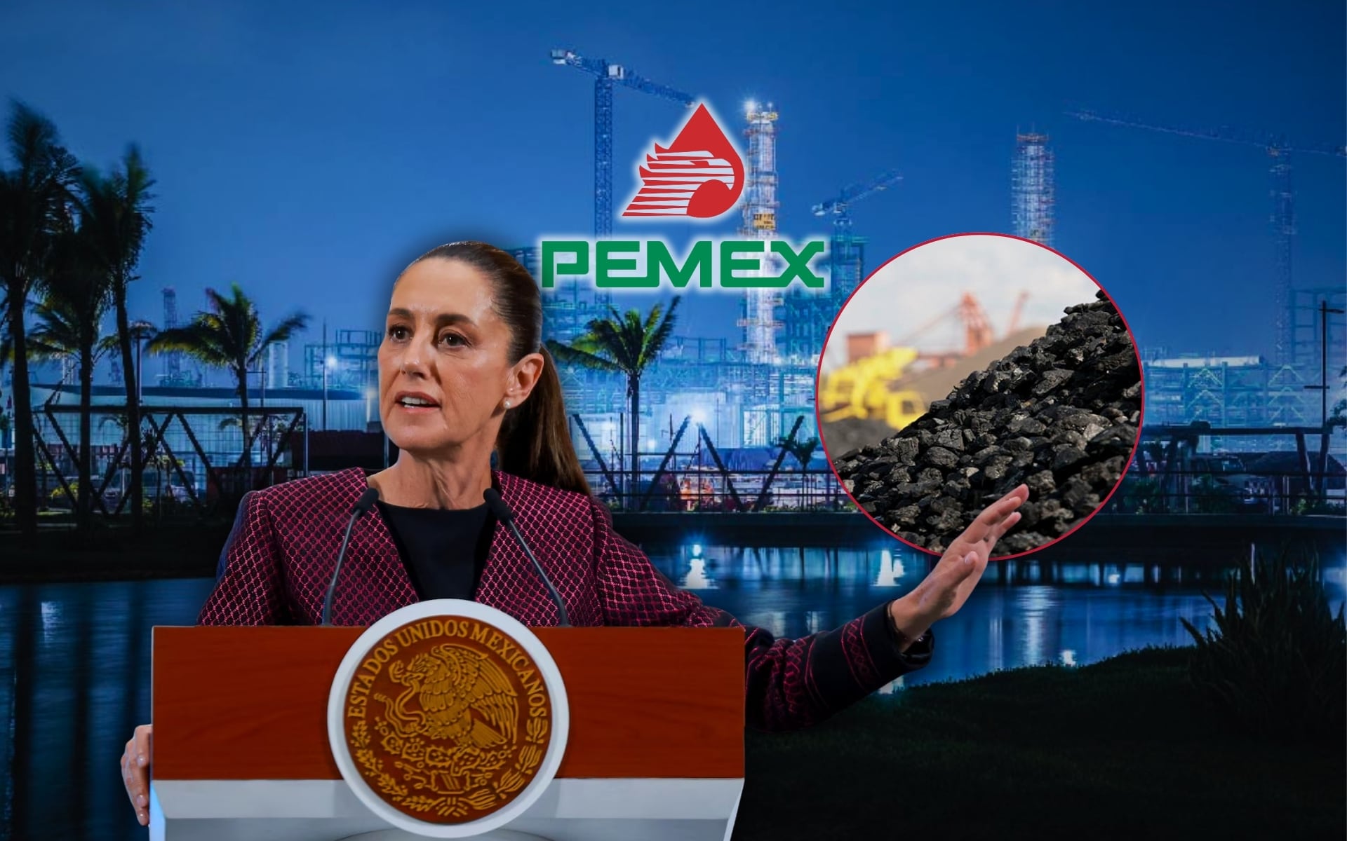 Tras incendio en refinería Dos Bocas, Pemex alerta que aumento de coque —77 mil barriles diarios— presiona la logística y podría afectar la continuidad del sistema. Foto: Especial