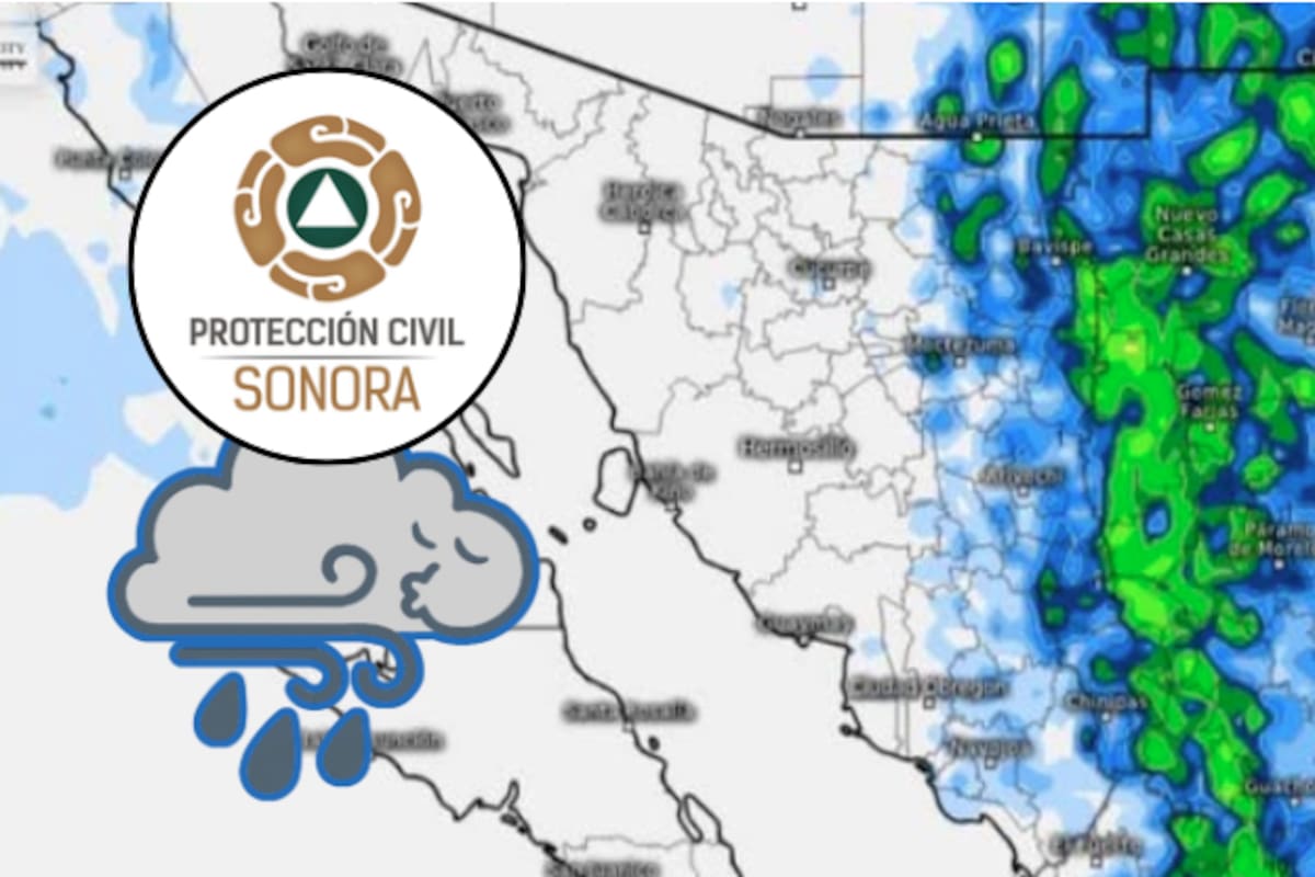Alerta por calor extremo y lluvias en Sonora: temperaturas de hasta 45°C y rachas de viento de 60 km/h