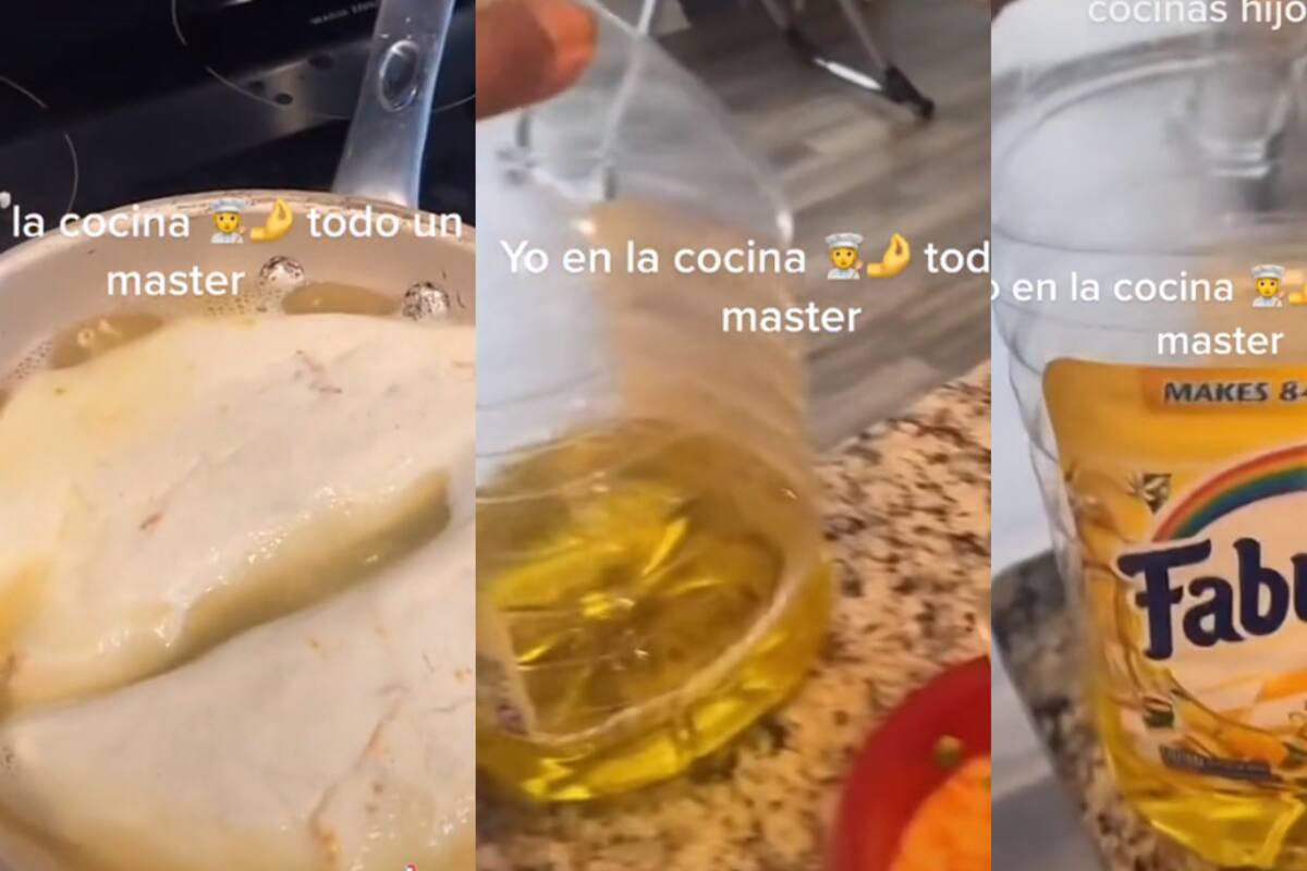 VIRAL: Joven intenta demostrar a su mamá que sabe cocinar y confunde 'fabuloso' con aceite de cocina