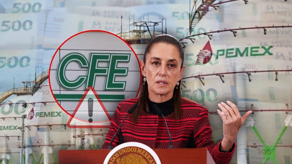 Calificadora global S&P cambia a negativa la perspectiva de Pemex y CFE tras advertir que el alto endeudamiento y los rescates financieros del Gobierno aumentarían la deuda y el déficit de México