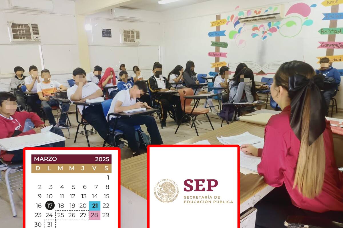Días sin clases en marzo de 2025 según el calendario escolar de la SEP