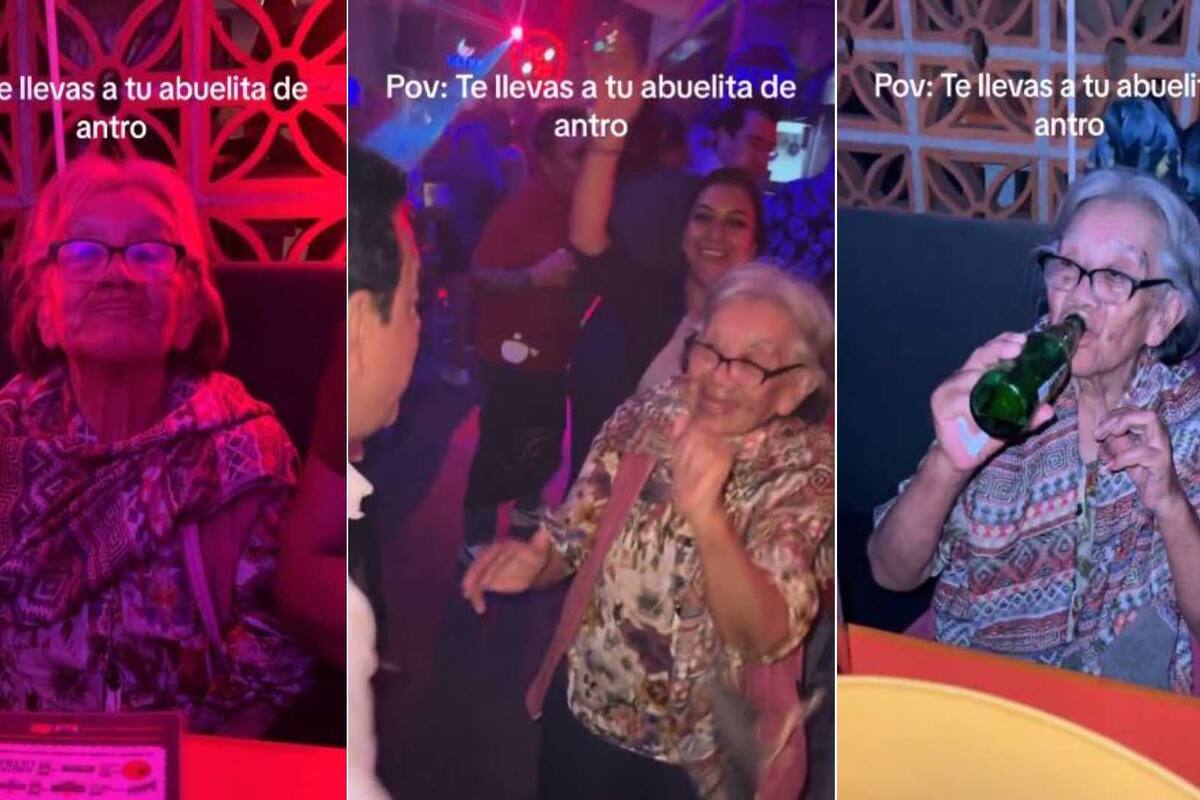 VIDEO: Abuelita se va de antro con su nieta y se hace viral