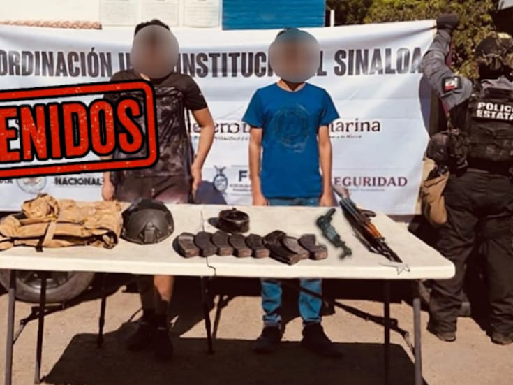 Detenidos en Culiacán con fusiles AK-47, cargadores y equipo táctico: operativo interinstitucional sorprende a dos civiles