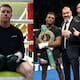 Mbilli protesta por los guantes de Canelo antes de la pelea