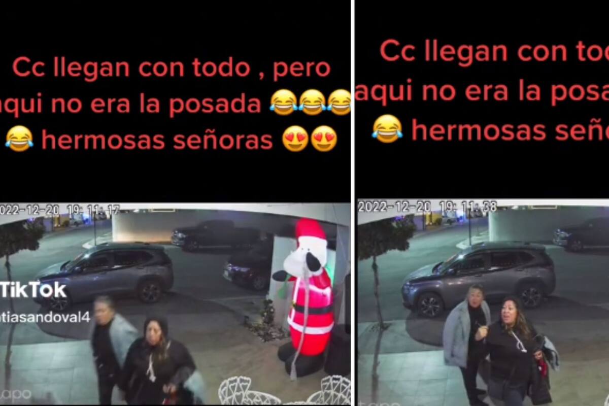 VIDEO: “Ay, qué distraída, me confundí” Llegaron cantando villancicos a la posada equivocada