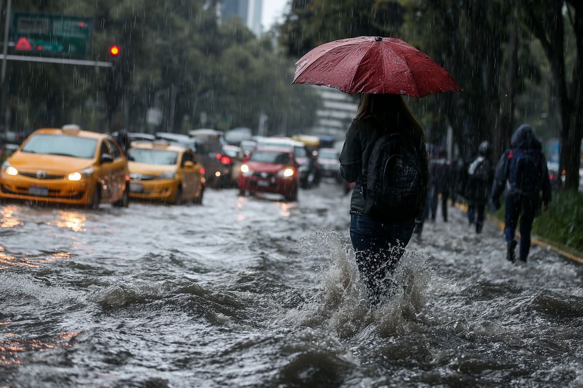 Fuertes lluvias el lunes y martes en estas ciudades; una masa de aire frío afectará estas regiones