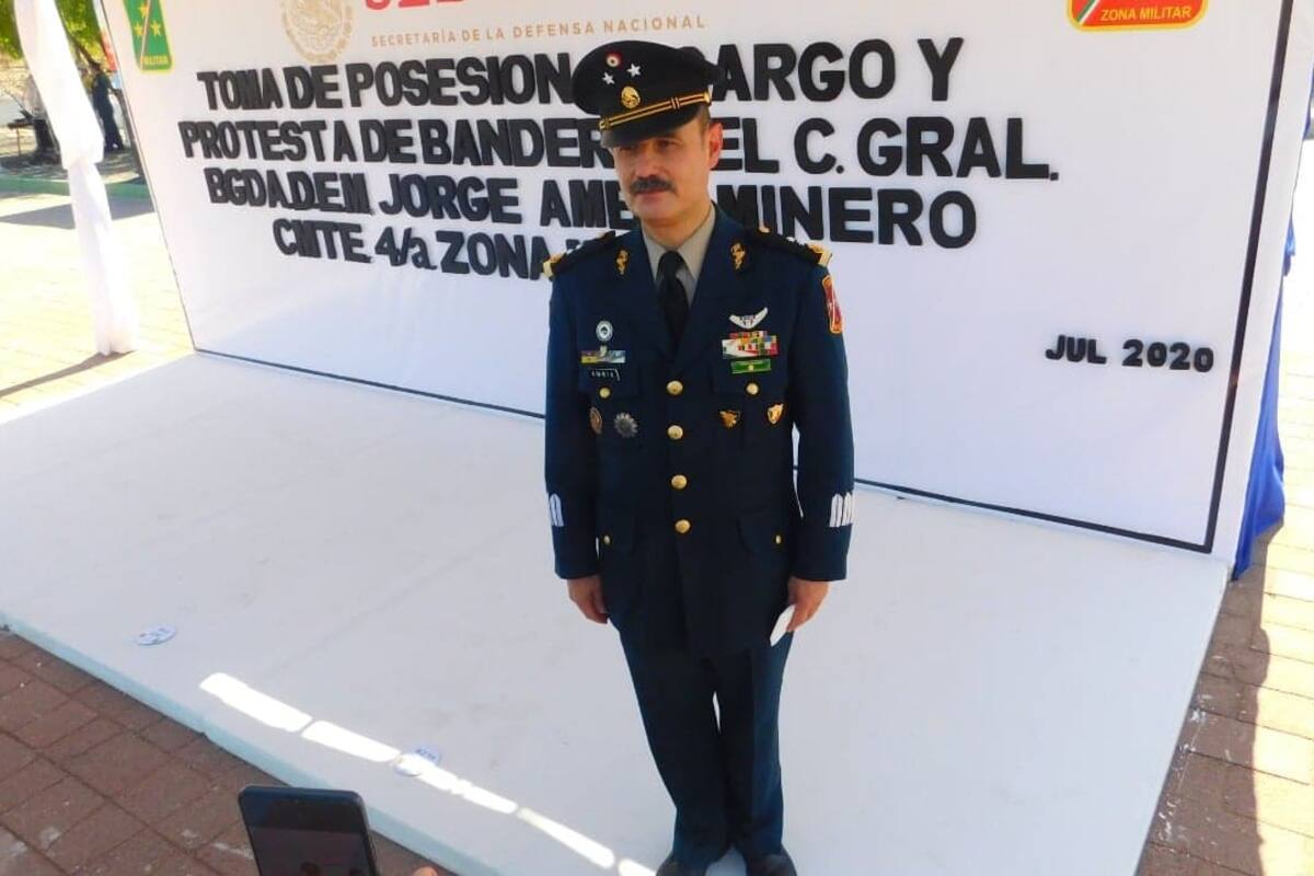 Nombran a Jorge Ambia Minero como nuevo comandante de la Cuarta Zona Militar