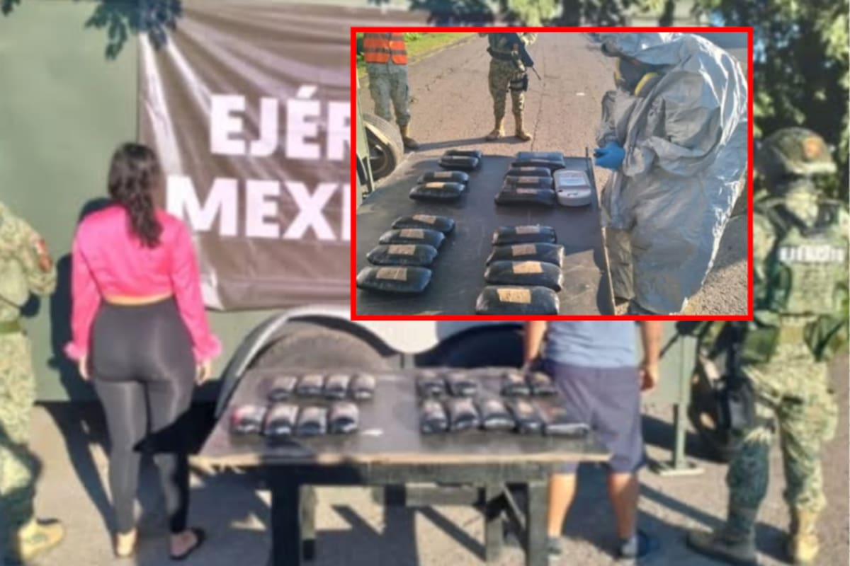 Pareja viajaba con cocaína, metanfetamina y marihuana en carretera de Ahome; detenidos por fuerzas federales