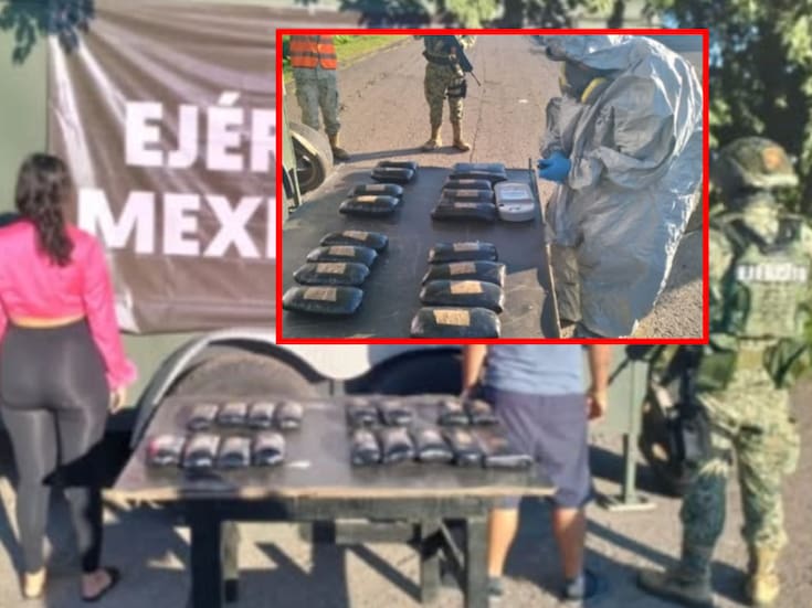 Pareja viajaba con cocaína, metanfetamina y marihuana en carretera de Ahome; detenidos por fuerzas federales