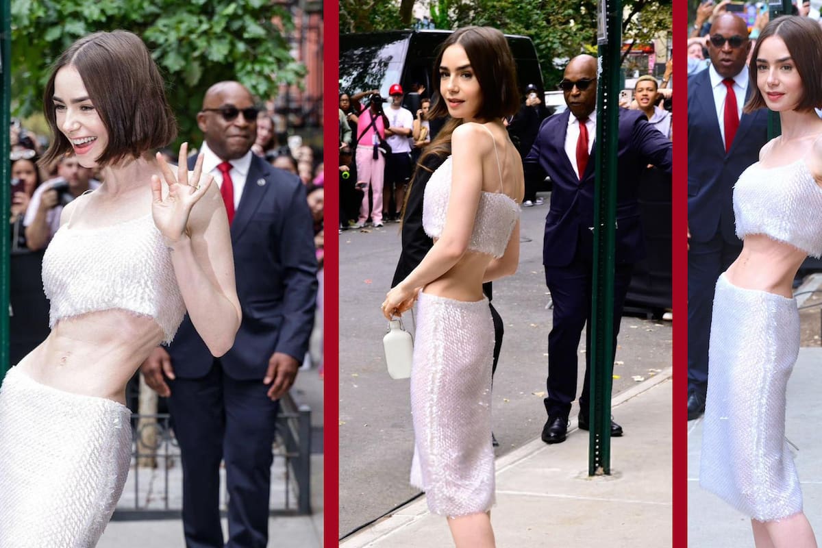 Lily Collins preocupa a sus fans por su aspecto físico en el desfile de Calvin Klein