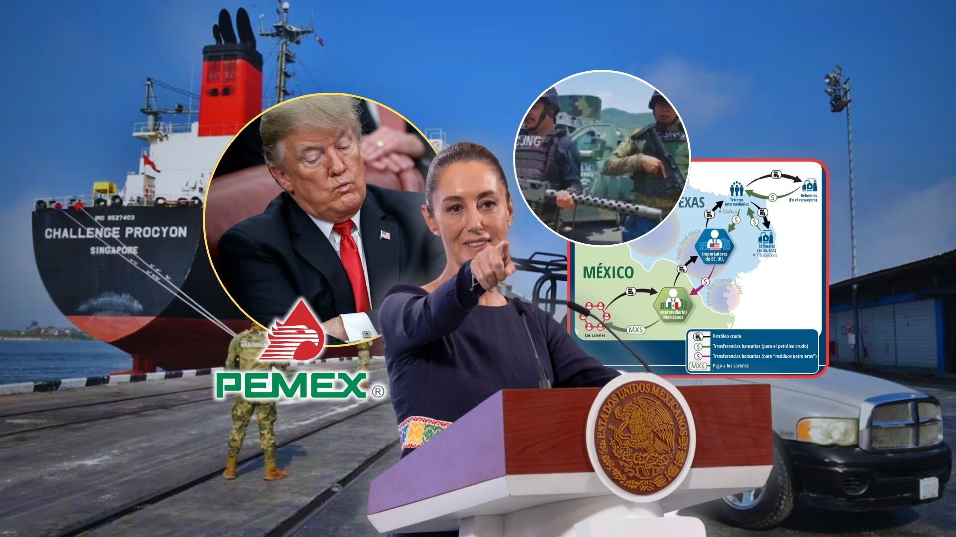 Los puertos de Altamira y Tampico, en el estado de Tamaulipas, se han convertido en puntos estratégicos para las operaciones de contrabando de diésel y gasolina, una práctica más conocida como huachicol.