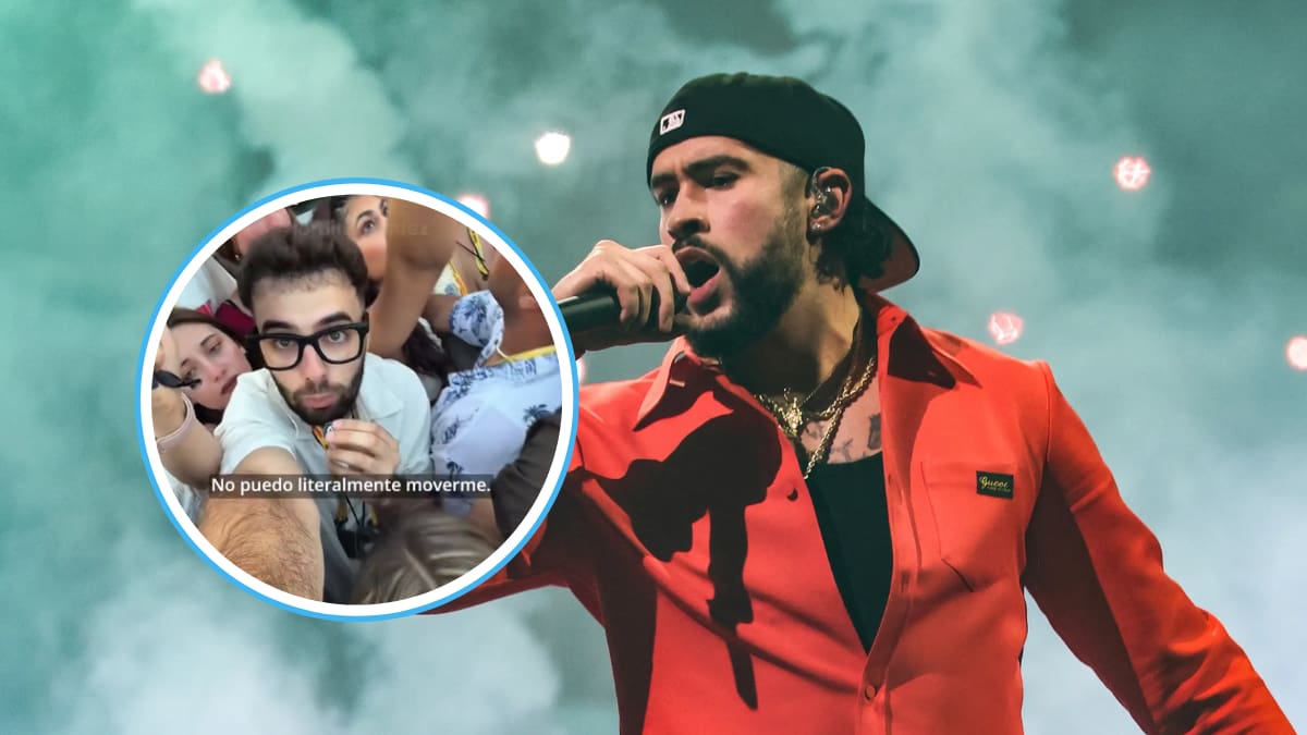 “No puedo moverme”: fan denuncia mala organización en la zona VIP de Bad Bunny durante concierto en Barcelona