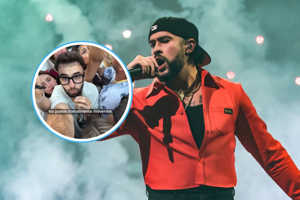 “No puedo moverme”: fan denuncia mala organización en la zona VIP de Bad Bunny durante concierto en Barcelona