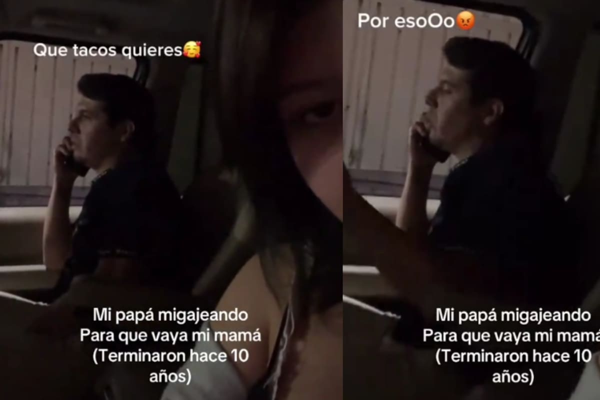 “Llevan separados 10 años y anda migajeando”: Joven graba el momento en que su padre le ruega a su madre que vaya a comer tacos con ellos