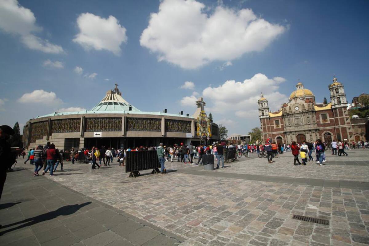 Caravana migrante llegó a la Basílica de Guadalupe entre altercados