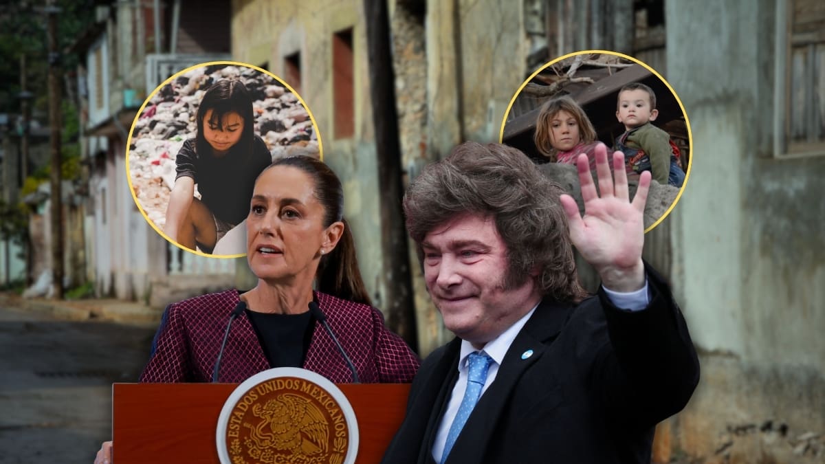Mientras en México la pobreza se refleja en techos de lámina y colonias sin servicios, en Argentina muchas familias mantienen infraestructura urbana, pero enfrentan dificultades para comprar alimentos por la pérdida del poder adquisitivo