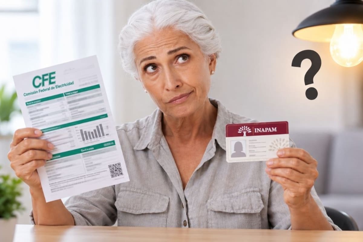 INAPAM desmiente descuento del 50% en el recibo de luz de la CFE para adultos mayores y aclara en qué pagos sí aplica la tarjeta