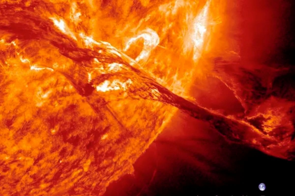 Poderoso viento solar rompió una parte de la magnetosfera del planeta
