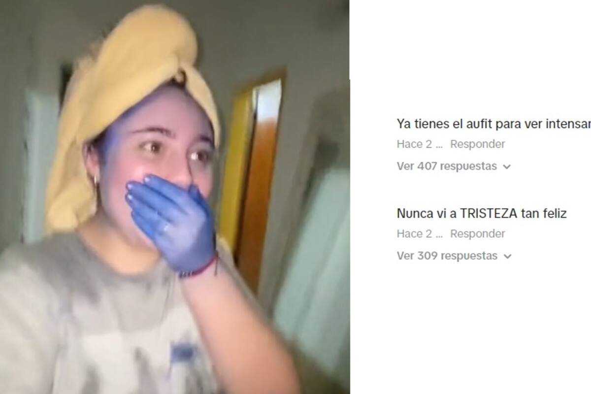 Joven se pinta el cabello azul como tristeza de intensamente y sale mal