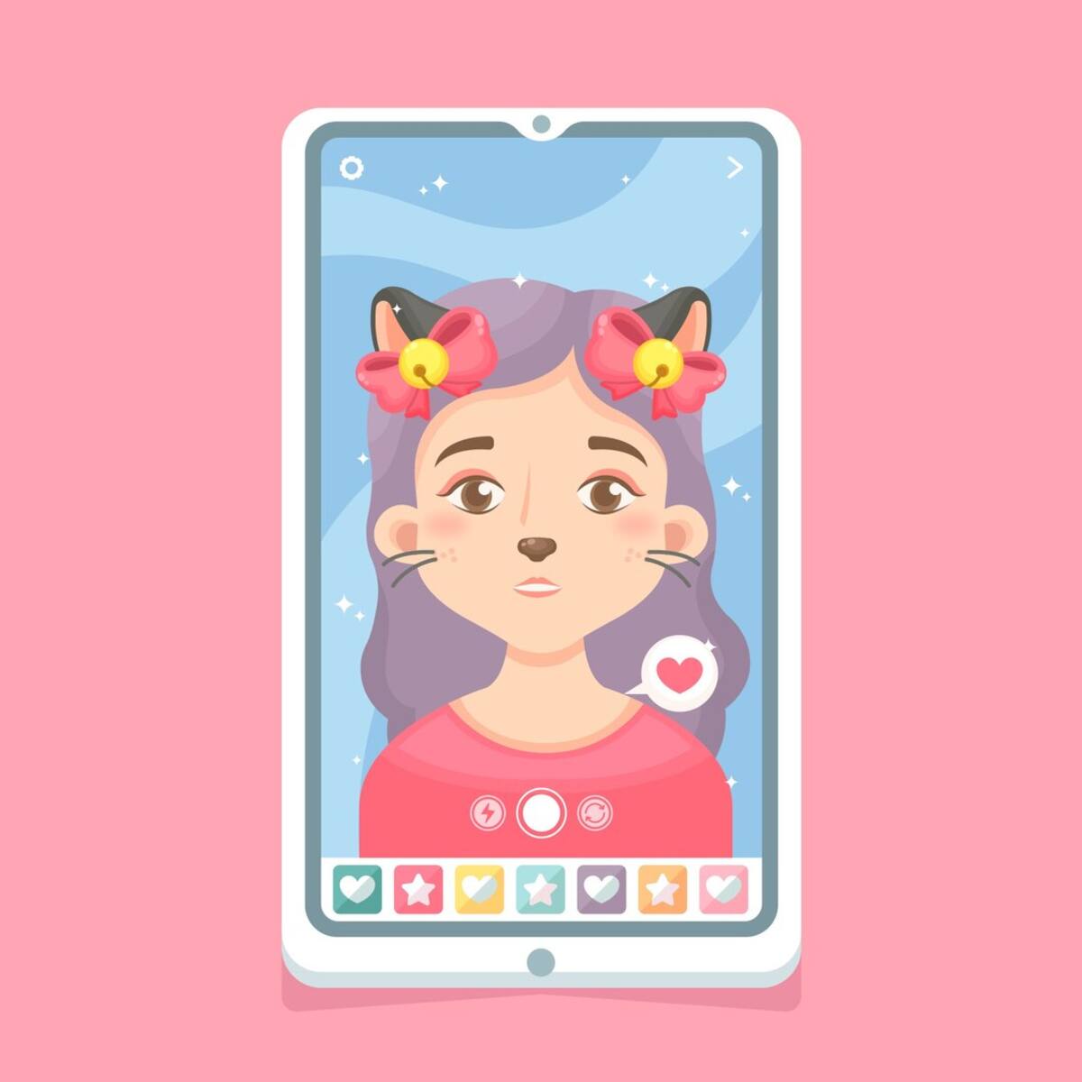 Aplicaciones como Instagram o Snapchat cuentan con una gran variedad de filtros que pueden cambiar completamente tu aspecto físico. | Foto: Freepik