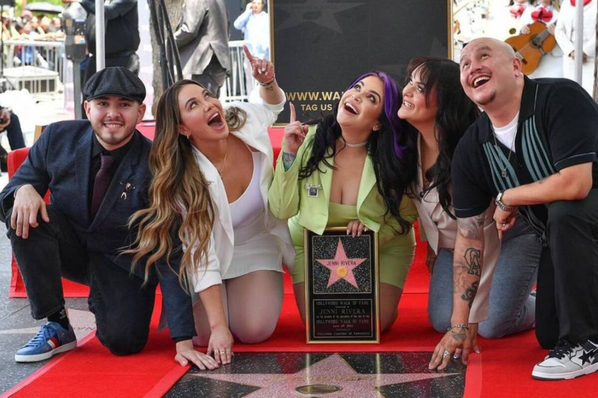 Estrella de Jenni Rivera en el Paseo de la Fama de Hollywood es develada por sus hijos