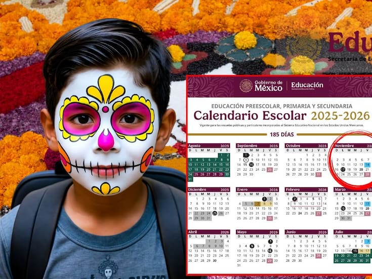 Megapuente escolar de Día de Muertos ciclo escolar 2025-2026, ¿qué días se descansan según el calendario de la SEP?