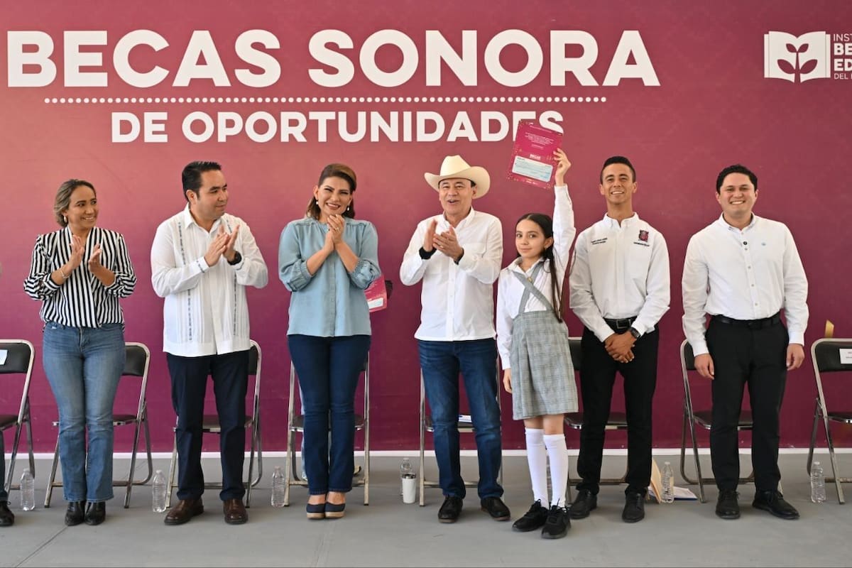 Becas en Sonora reducen deserción 13%; programa Sonora de Oportunidades ya beneficia a más de 600 mil