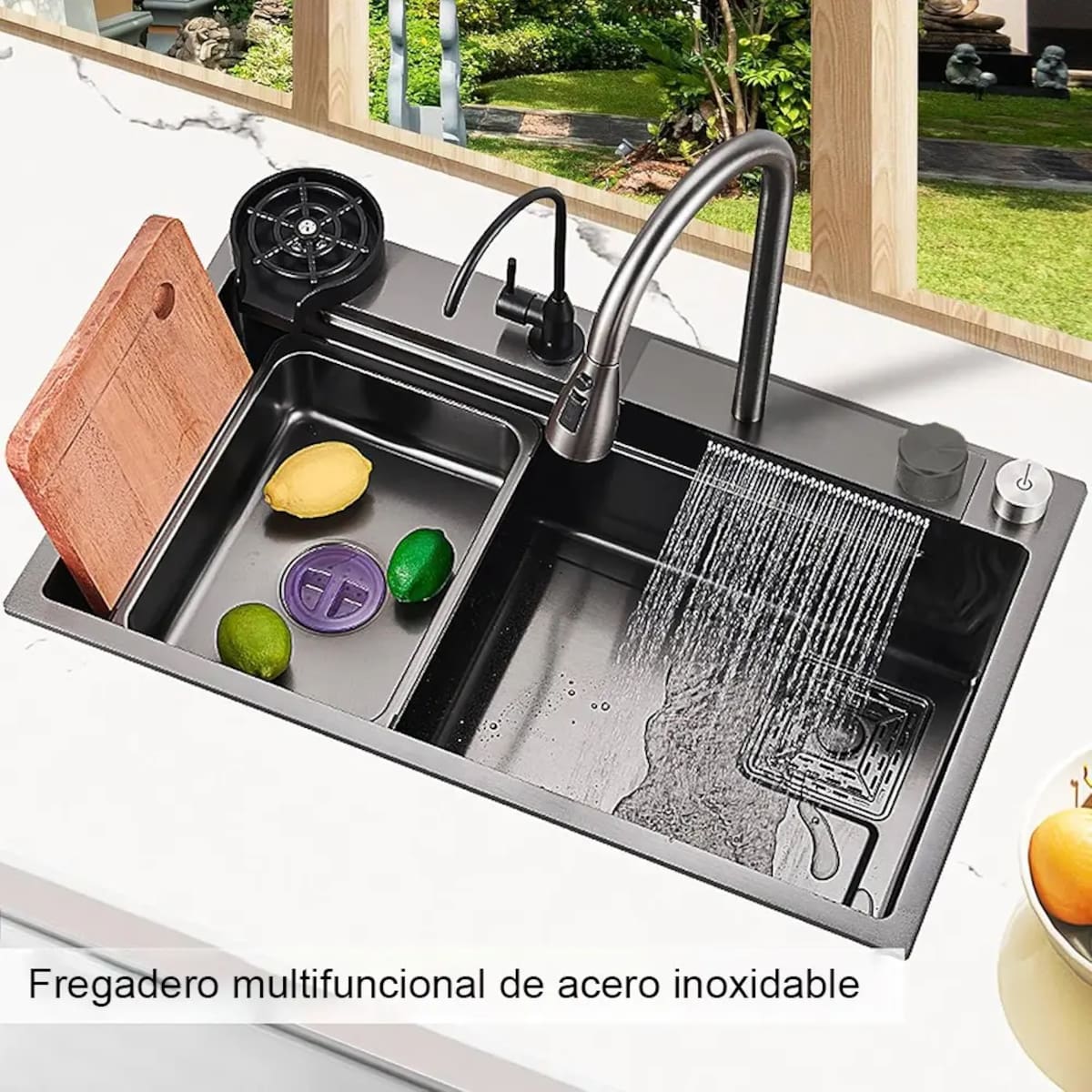 Tarja de Acero Inoxidable Wondaz (Modelo FYSC80-01) | Mercado Libre