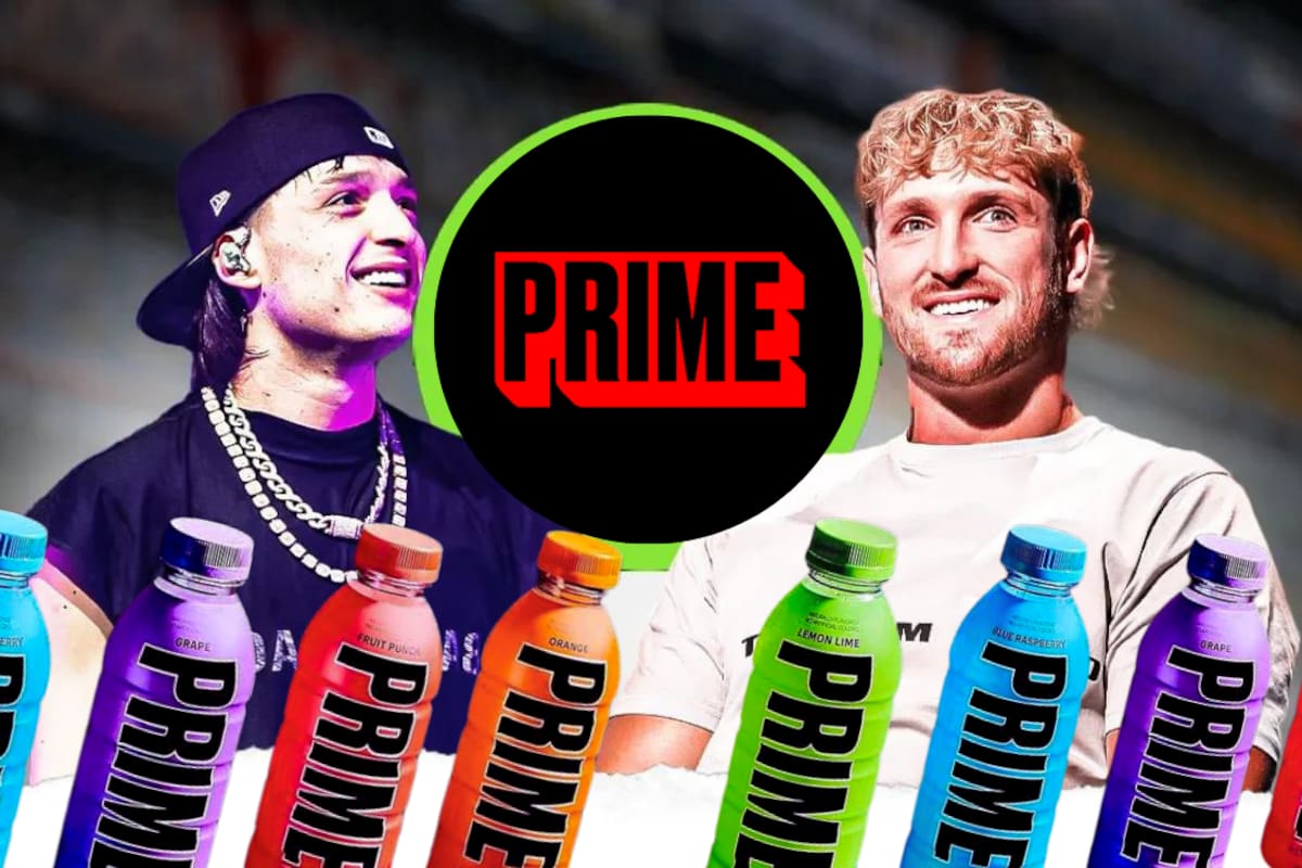 BOX: Peso Pluma es nuevo fichaje de la famosa marca ‘Prime’, la bebida energética de Logan Paul