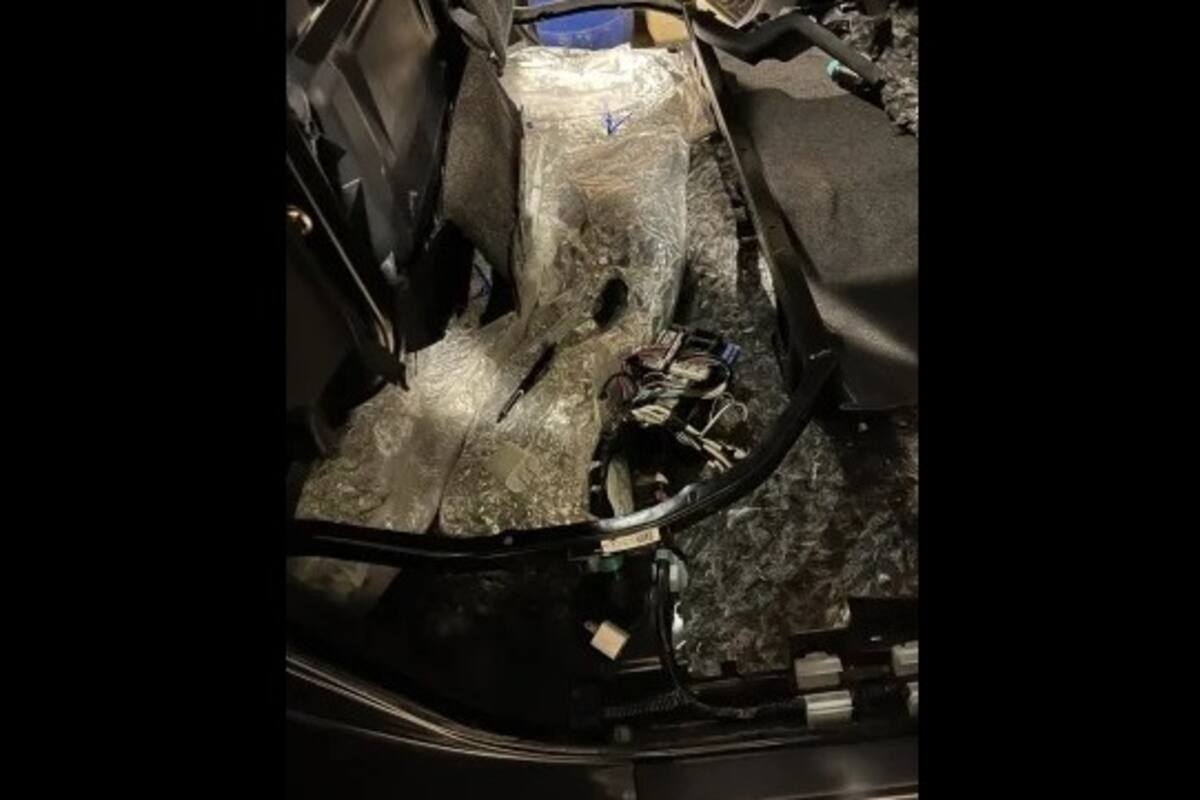 Hallan más de 68 kilos de metanfetamina en camioneta, en garita de Calexico