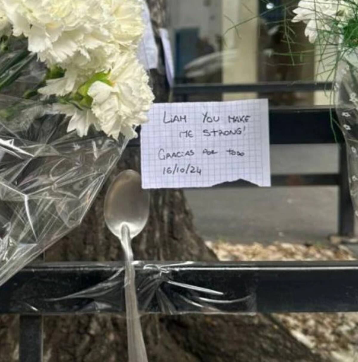 Directioners rinden homenaje a Liam Payne colocando cucharas en sus ofrendas, simbolizando su peculiar fobia y su legado musical. / Foto: Especial