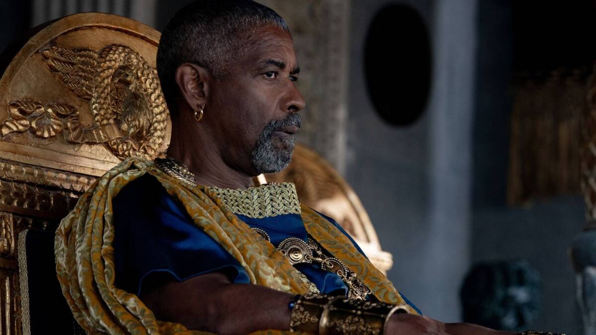 Denzel Washington revela que eliminaron un beso gay de 'Gladiator II' / Foto: Especial