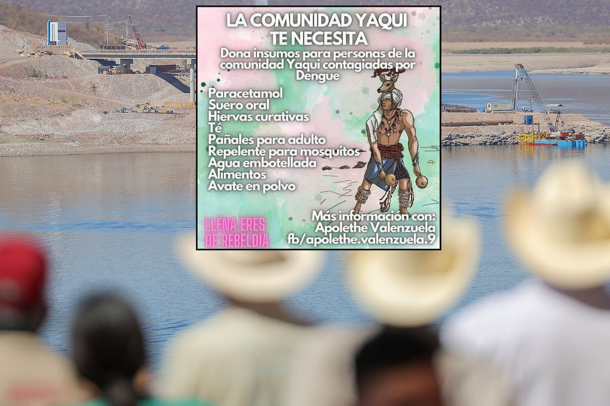 Hacen colecta en apoyo a comunidades yaquis