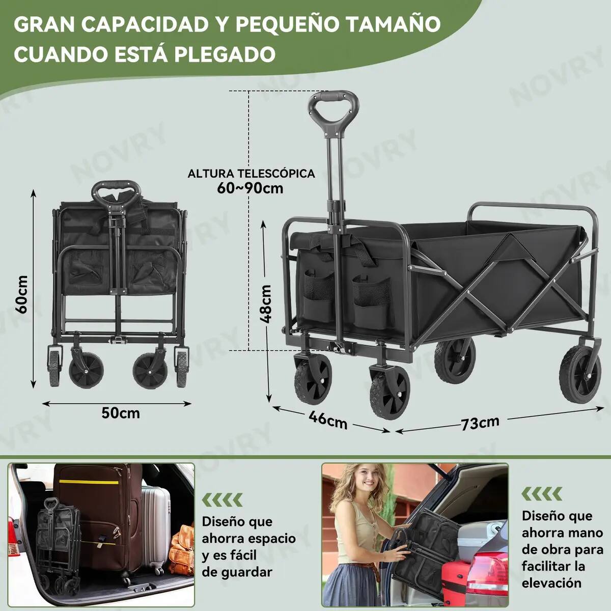 Carrito Para Mandado Plegable NOVRY. | Mercado Libre