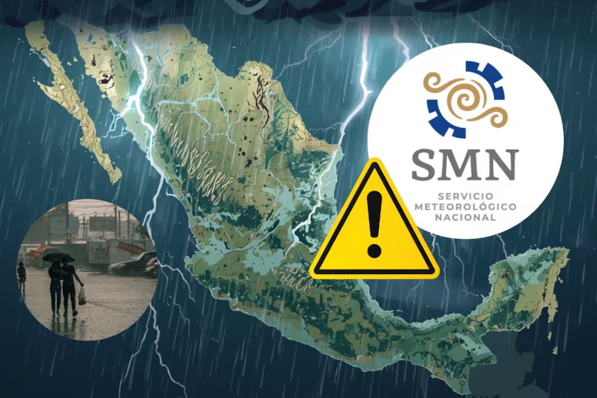 Clima en México: SMN alerta por lluvias torrenciales, granizo e inundaciones en México; estos estados serán los más afectados
