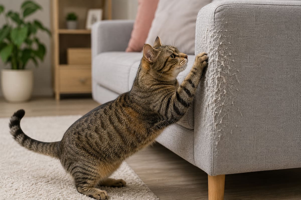 Por qué los gatos rascan sofás y muebles: el hábito natural que favorece su bienestar y cómo proteger tu hogar sin impedirles hacerlo