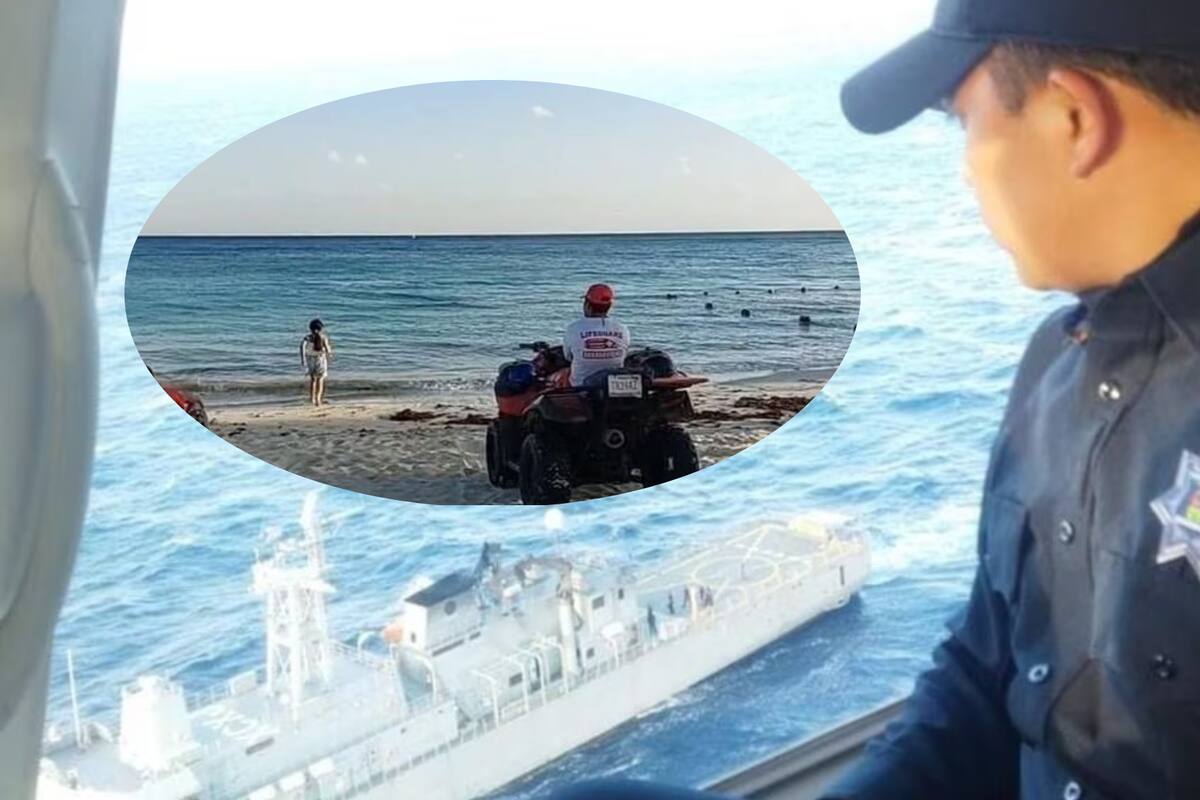 Logran rescatar a turista en Quintana Roo que fue arrastrada hasta mar abierto