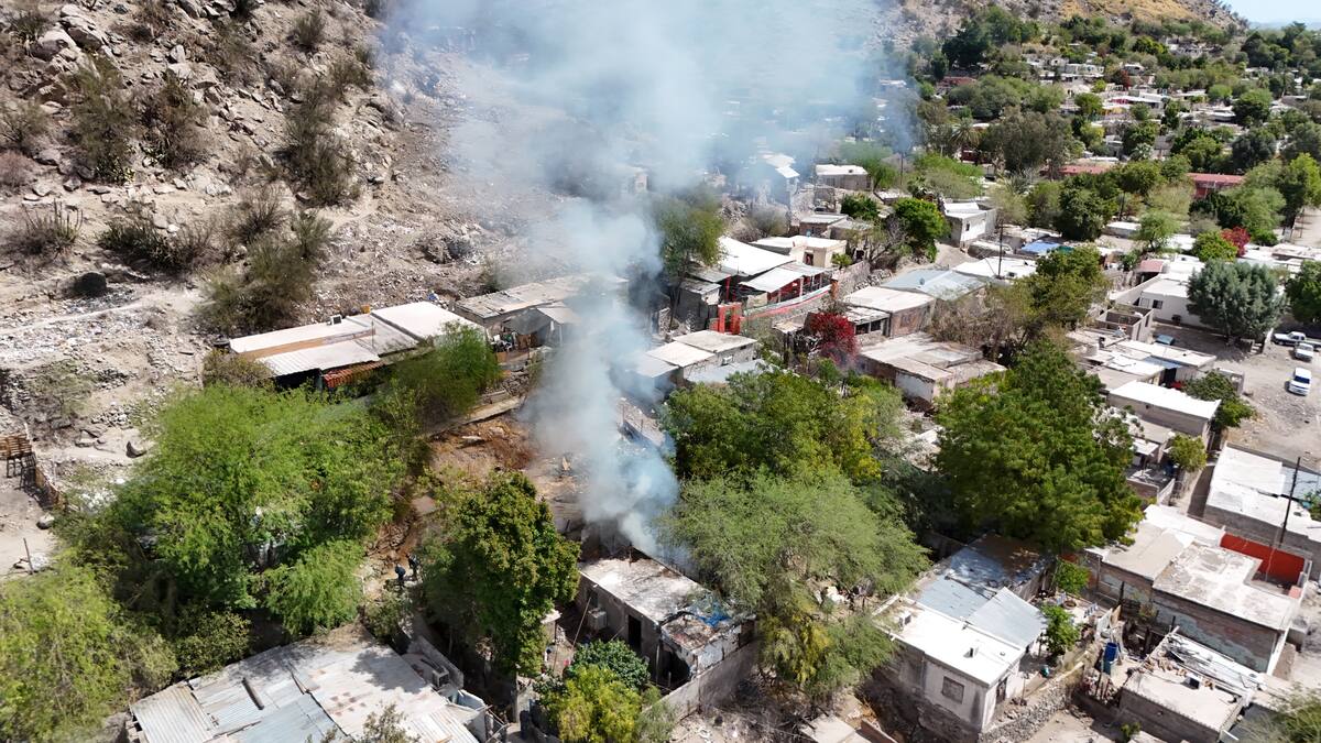 Un incendio en Hermosillo en una imagen de archivo.