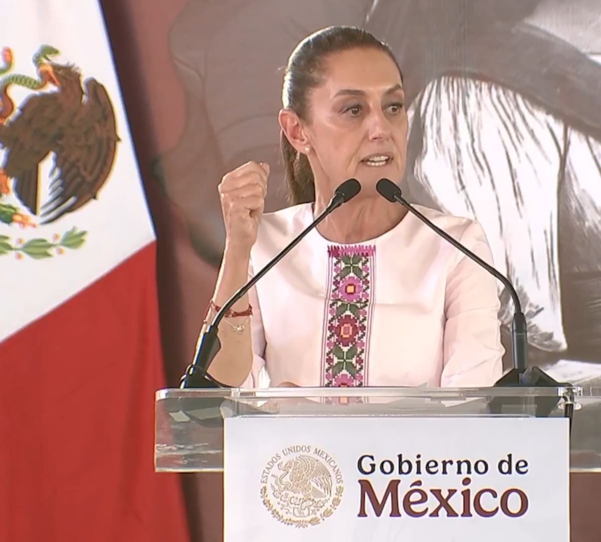 La presidenta de México, Claudia Sheinbaum desde Rosarito, Baja California. / Gobierno de México.