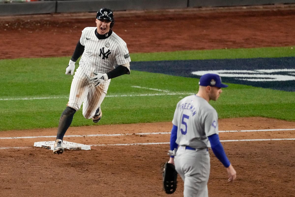 ¡Con Grand Slam incluido! Yankees respiran tras vencer a los Dodgers y se colocan 3-1 en la Serie