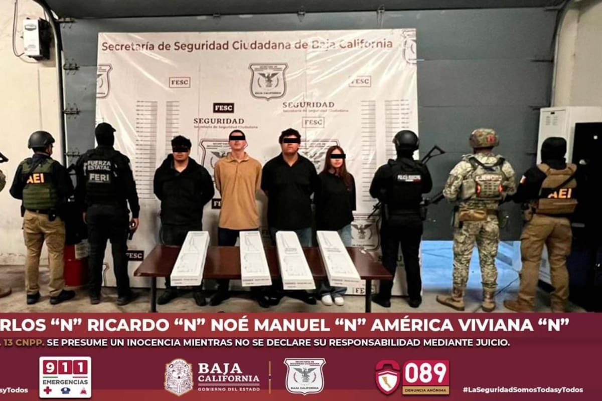Detallan aspectos sobre detención de célula criminal y armamento incautado en Rumorosa