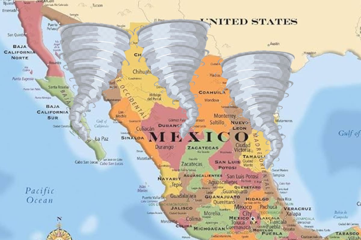 Clima en México: Prevén lluvias en el Golfo y tornados en 3 estados
