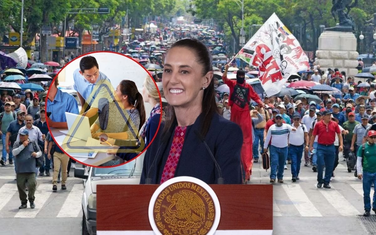 Gobierno propone sustituir la Usicamm y especialistas advierten que exigencia de la CNTE podría abrir riesgo de control sindical sobre plazas docentes. | Crédito: El Universal/Presidencia/Canva