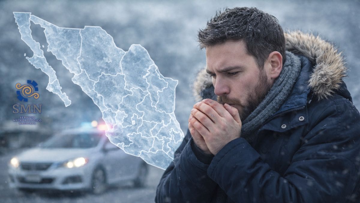 Frente frío 33 golpeará México esta semana con lluvias intensas de hasta 150 mm, evento de Norte con rachas de 120 km/h y heladas en varias regiones
