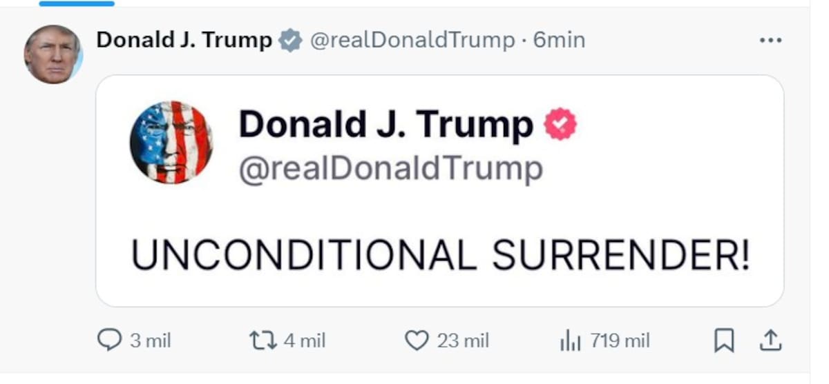 Trump en Truth Social