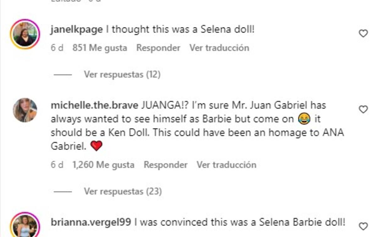 Confunden ala Barbie de Juan Gabriel con Selena Quintanilla